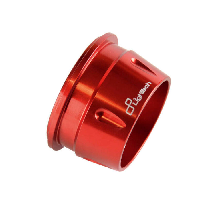 Casquette de silencieux Lightech alu rouge | Oxmoto