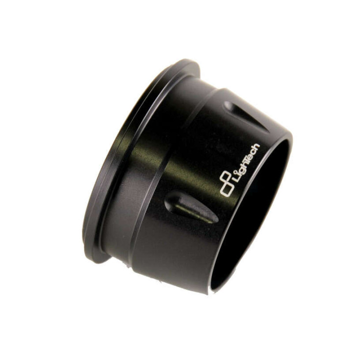 Casquette de silencieux Lightech alu noir | Oxmoto