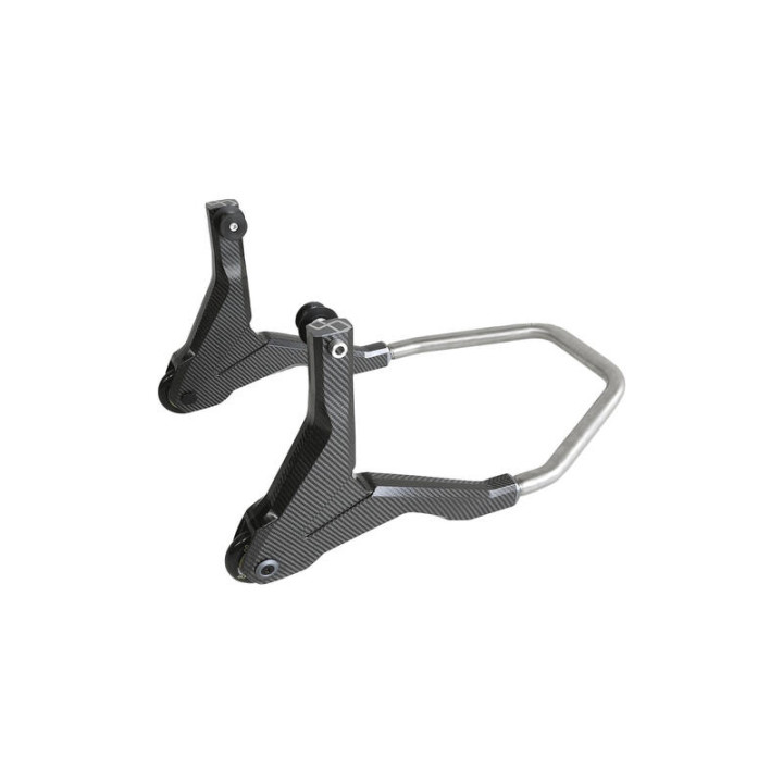 Béquille de stand arrière Lightech support rouleaux - carbone