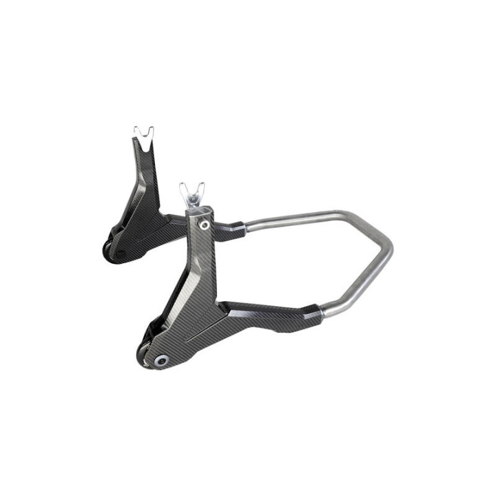 Béquille de stand arrière Lightech support en V - carbone