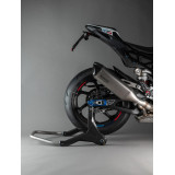 Béquille de stand arrière Lightech support rouleaux - carbone