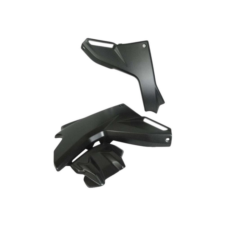 Panneaux latéraux sous réservoir Lightech carbone | Oxmoto