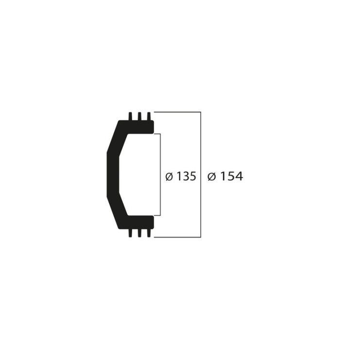Cloche d'embrayage MALOSSI Maxi Wing ø135 mm | Oxmoto