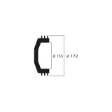 Cloche d'embrayage MALOSSI Maxi Wing Ø153mm | Oxmoto