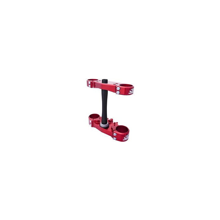 Te de fourche Scar rouge offset standard pour Honda | Oxmoto