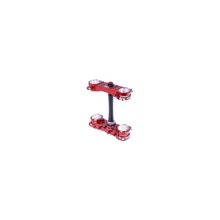 Té de fourche X Trig rocs supermotard offset ø14-16mm rouge Honda crf250r/450r