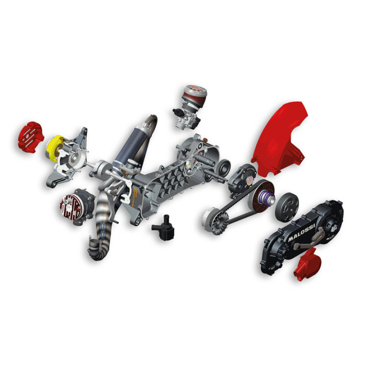 Moteur complet MALOSSI 95cc RC-One pour Piaggio - non-assemblé