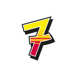 Jeu de 2 stickers "7" MALOSSI Enko 4 - 14,9X19,5 cm | Oxmoto