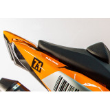 Stickers MALOSSI blanc - 14 cm (1 pièce) | Oxmoto