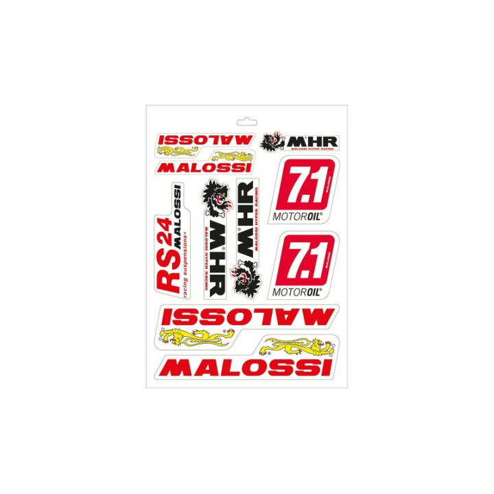 MALOSSI Assorted Sticker Sheet - 24,7x35 cm | Oxmoto