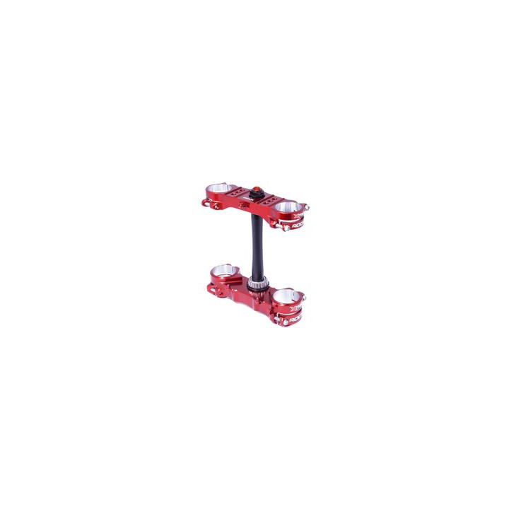 Té de fourche X Trig rocs supermotard offset ø14-16mm rouge Kawasaki kx450f/kx250/f