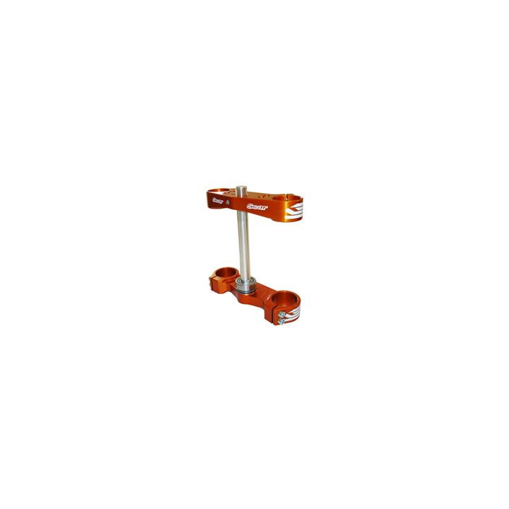 Té de fourche Scar offset 22mm orange KTM sx65 | Oxmoto