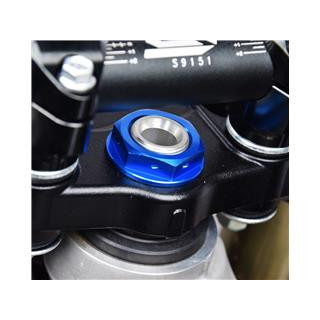 Ecrou de colonne de direction Scar bleu Kawasaki kx250f