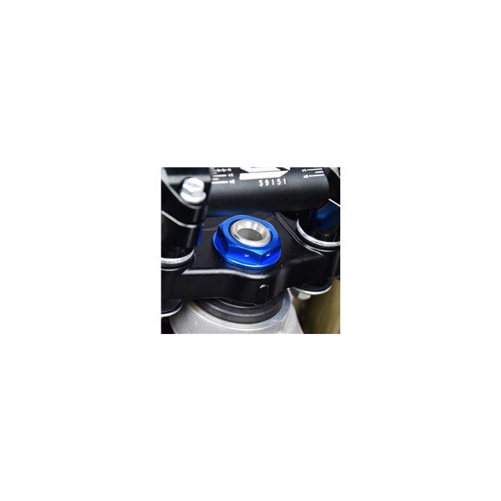 Ecrou de colonne de direction Scar bleu Kawasaki kx250f