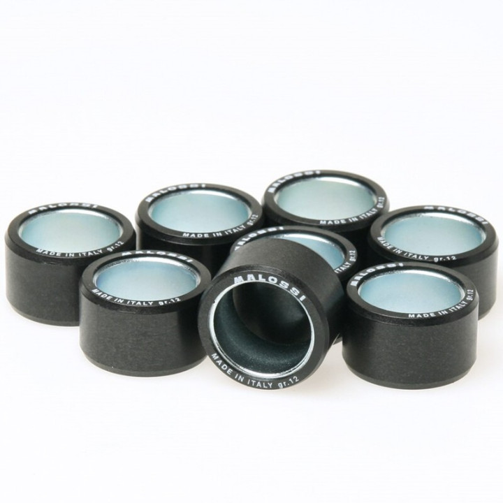 Jeu de galets MALOSSI 25x17mm 16gr - 8 pièces | Oxmoto