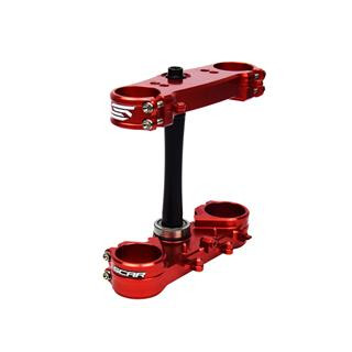Té de fourche Scar offset 22mm rouge Honda crf250/450r
