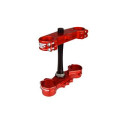 Té de fourche Scar offset 24mm rouge Honda | Oxmoto