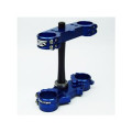 Té de fourche Scar offset 25mm bleu Yamaha yz125 | Oxmoto