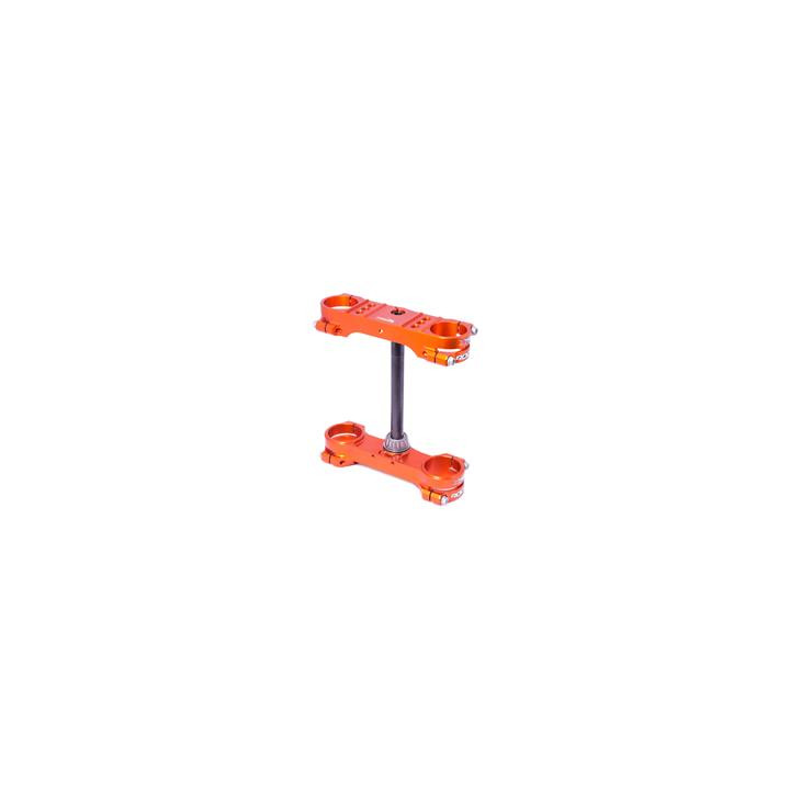 Té de fourche X Trig rocs offset ø22mm orange ktm/husqvarna