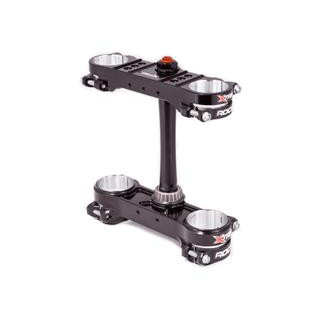 Té de fourche X Trig ROCS Pro Offset Ø20-22mm noir | Oxmoto