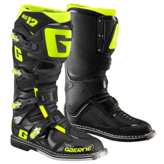 Bottes Gaerne sg12 noir/jaune fluo | Oxmoto