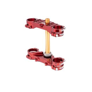 Té de fourche X Trig ROCS Tech orange offset 25mm | Oxmoto
