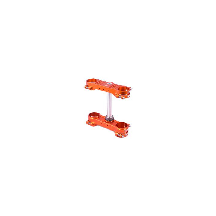 Té de fourche X Trig rocs pro orange offset 20-22mm | Oxmoto