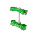 Té de fourche X Trig ROCS Tech vert offset 23mm | Oxmoto