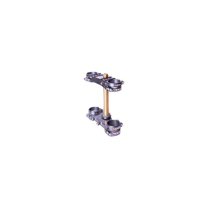 Té de fourche X Trig rocs offset 21,5mm phds anthracite Suzuki rm-z250