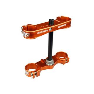 Té de fourche Scar offset origine orange KTM sx50 | Oxmoto