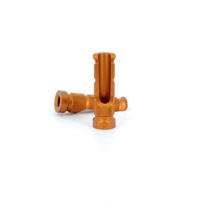 Reposes-pied MFW Racing orange | Oxmoto