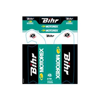 Kit de déco de fourche bihr/motorex Kutvek KTM sx85 | Oxmoto