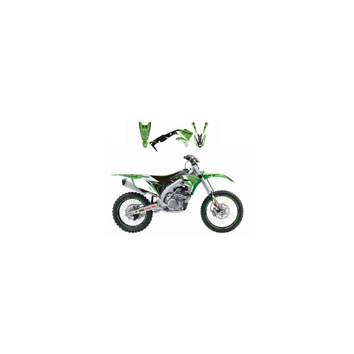 Kit déco Blackbird dream graphic 3 Kawasaki kx250f | Oxmoto