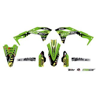 Kit déco Kutvek tracx vert Kawasaki kx250f 1067936 | Oxmoto