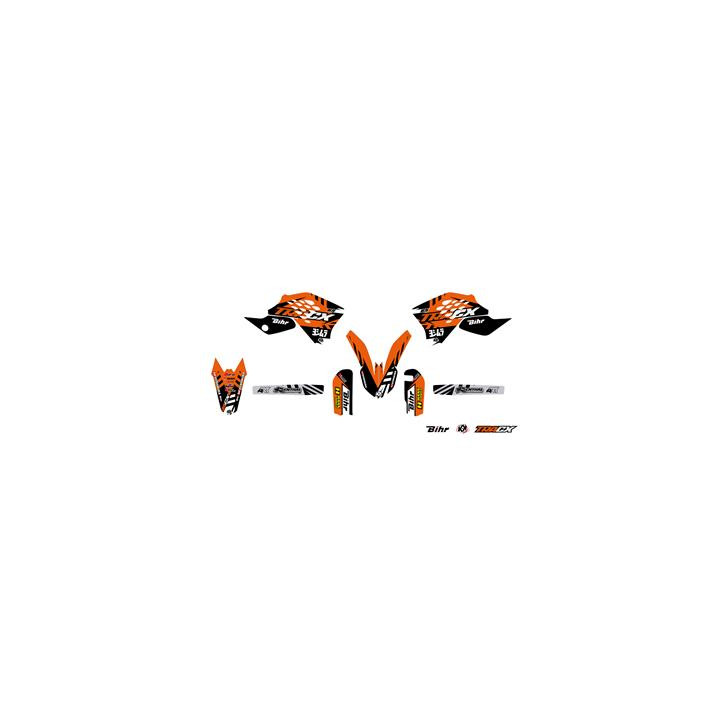 Kit déco Kutvek tracx orange KTM sx65 1067947 | Oxmoto