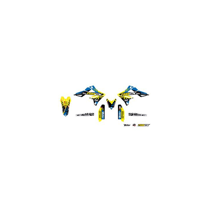 Kit déco Kutvek tracx jaune Suzuki rm-z250 1067963 | Oxmoto