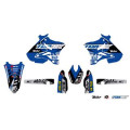Kit déco Kutvek tracx bleu Yamaha yz125 | Oxmoto