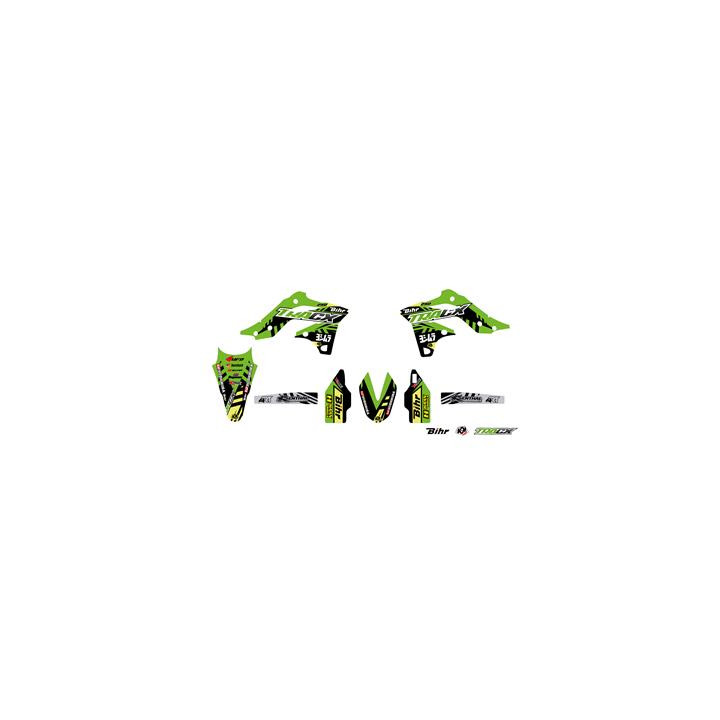 Kit déco Kutvek tracx vert Kawasaki kx250f 1067933 | Oxmoto