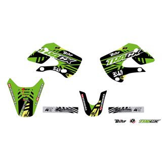 Kit déco Kutvek tracx vert Kawasaki kx65 | Oxmoto