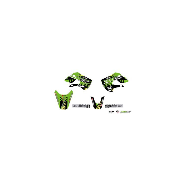 Kit déco Kutvek tracx vert Kawasaki kx65 | Oxmoto