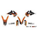 Kit déco Kutvek tracx orange KTM sx85 1067949 | Oxmoto