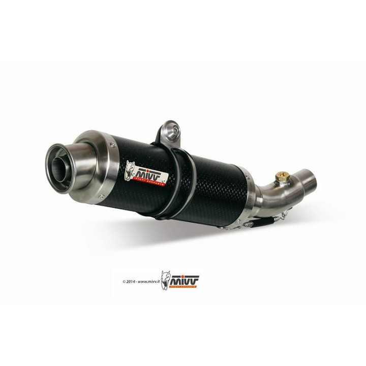 Silencieux double MIVV GP carbone Kawasaki Z1000 00.73.K.020.L2S