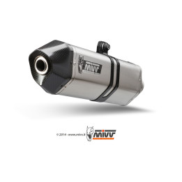 Silencieux MIVV Speed Edge inox/casquette carbone Suzuki DL650 V-Strom 00.73.S.038.LRX