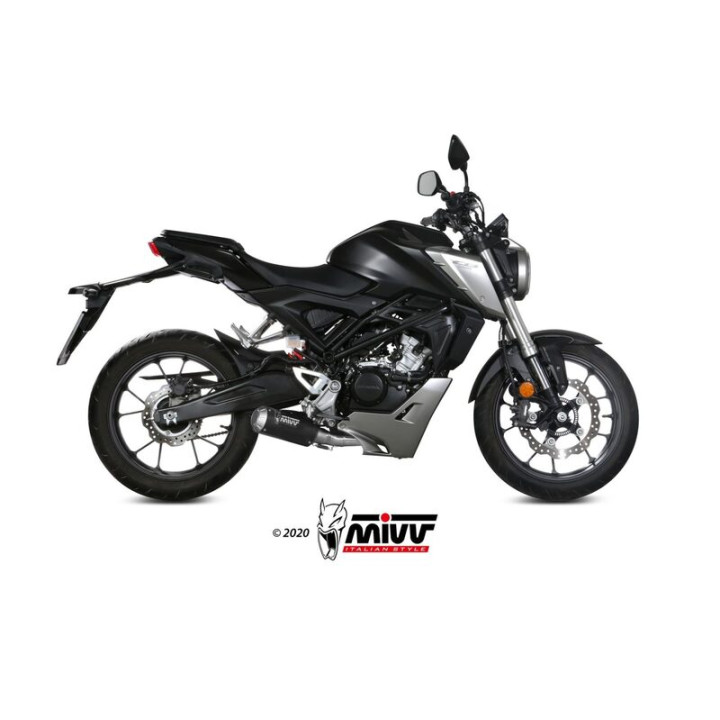 Ligne complète MIVV MK3 - noir H.076.SM3B | Oxmoto