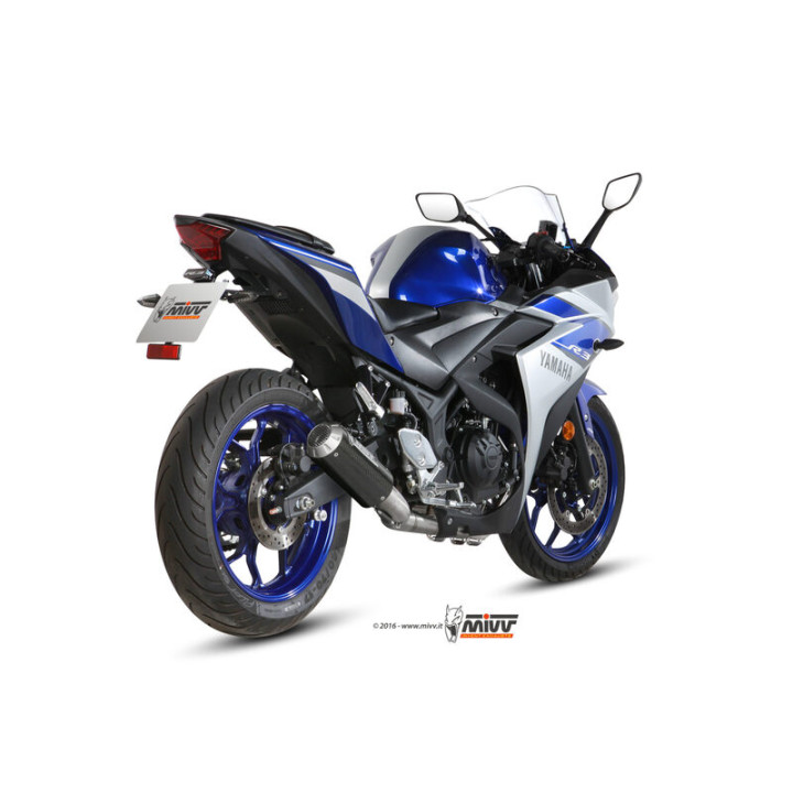 Ligne complète MIVV MK3 - carbone 00.X.YA.0008.SM3C | Oxmoto