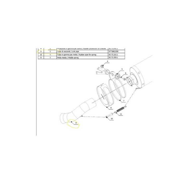 Tube de raccord MIVV 9773B023SE | Oxmoto