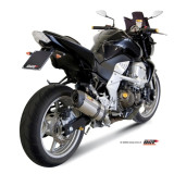 Silencieux MIVV Suono inox brossé noir/casquette carbone Kawasaki Z750 00.73.K.018.L9
