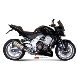 Silencieux MIVV Suono inox brossé noir/casquette carbone Kawasaki Z750 00.73.K.018.L9