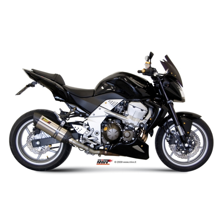 Silencieux MIVV Suono inox brossé noir/casquette carbone Kawasaki Z750 00.73.K.018.L9