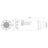 Silencieux MIVV universel MK3 carbone - Côté droit | Oxmoto